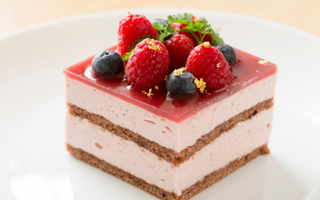 Bavarois aux fruits rouges