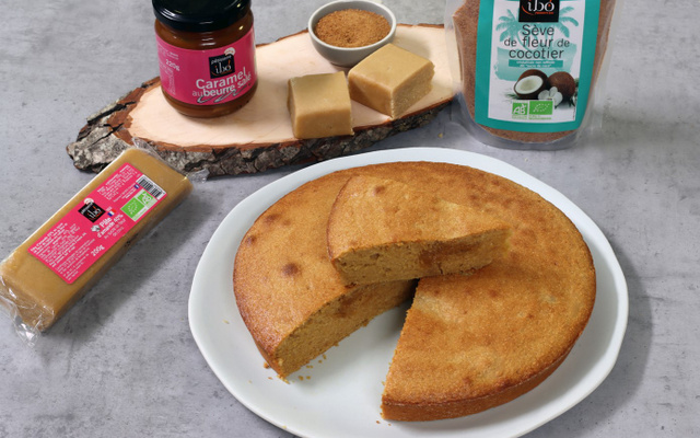 Fondant aux amandes et caramel au beurre salé
