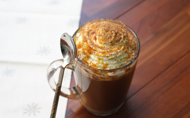 Chocolat chaud au caramel beurre salé