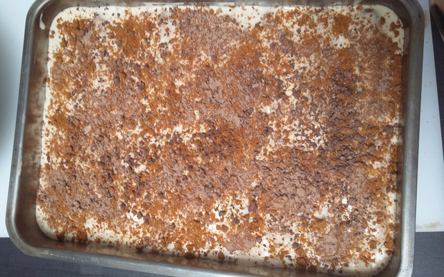 Tiramisu sans café au lait chocolaté