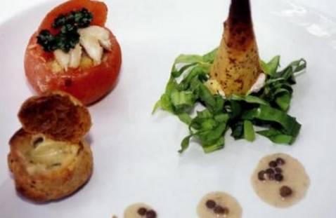 La trilogie à la Fourme d'Ambert, vinaigrette du Puy