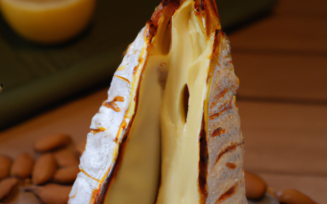 Corne de brie de Meaux aux amandes grillées