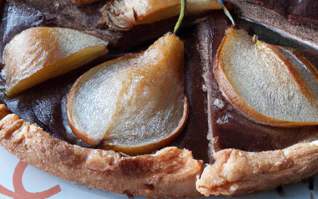 Tarte aux poires et au chocolat