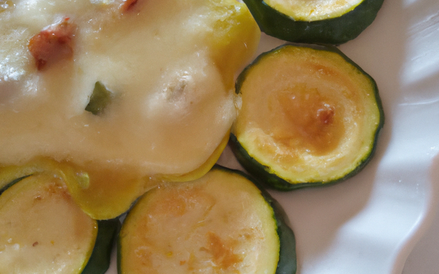 Gratin courgette-patisson savoyard