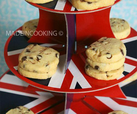 Shortbreads aux pépites de chocolat gourmandes