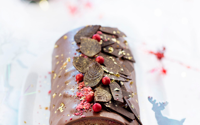 Bûche chocolat au lait