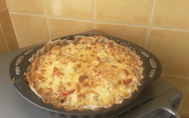 Tarte au thon et tomates toute simple