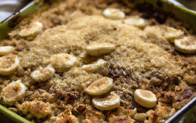 Tarte pommes bananes crumble