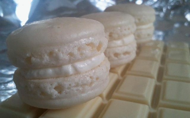 Macarons au chocolat blanc