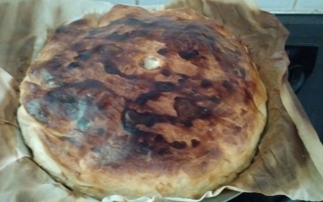 Tourte aux courgettes et basilic frais