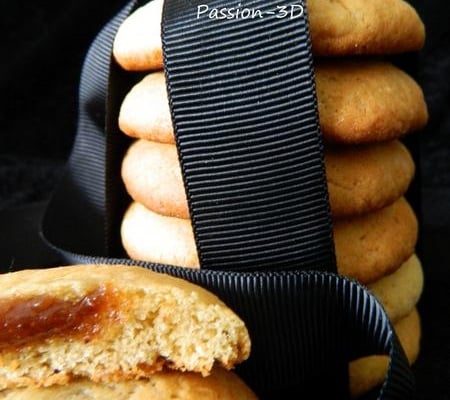 Cookies a la crème de nougat noir