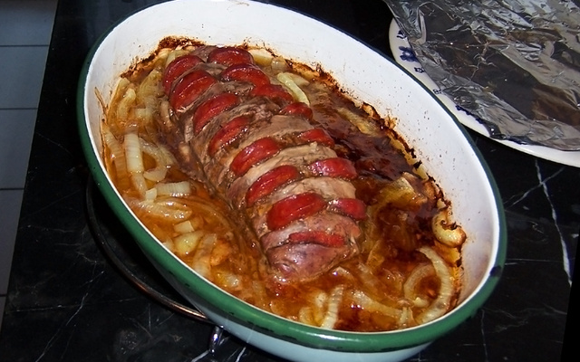 Magret rôti au chorizo