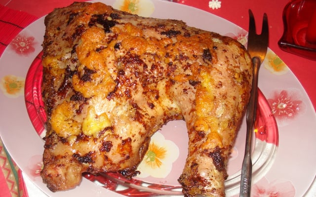 Cuisse de dinde rôtie au four