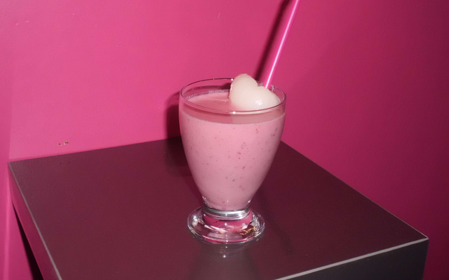 Smoothie rose framboise