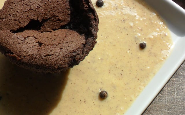 Crème anglaise au poivre