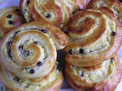 Escargots aux pépites de chocolat