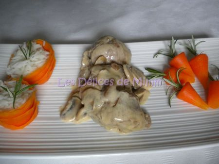 Sot l'y laisse de dinde aux champignons et au Porto