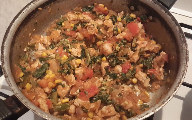 Quesadilla au poulet et légumes