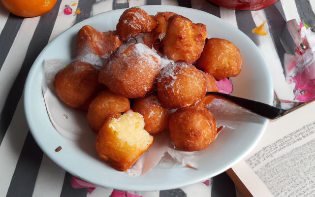 Beignets de semoule à l'orange