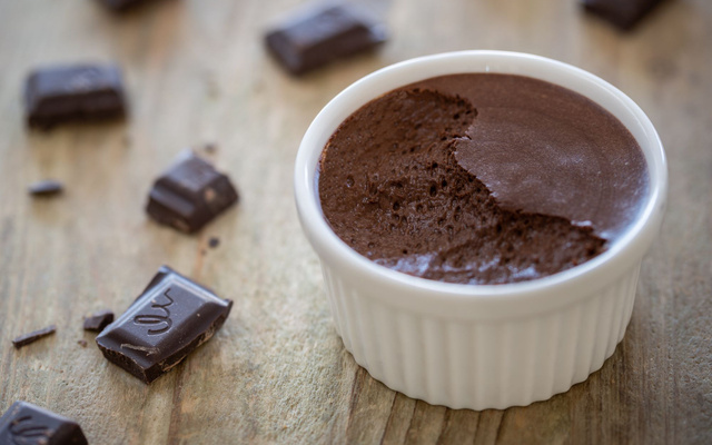 La traditionnelle mousse au chocolat