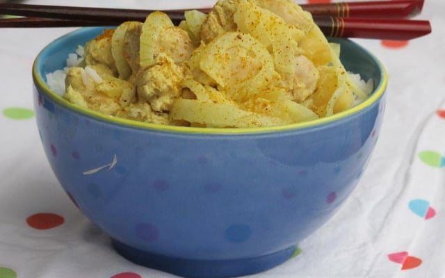 Curry de volaille aux pommes