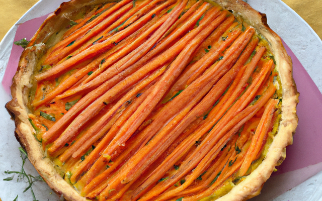 Tarte aux carottes à l'emmental