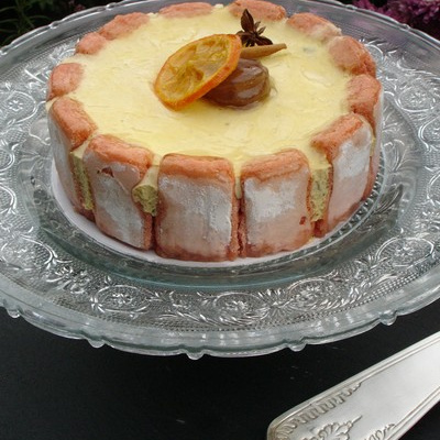 Charlotte de Reims aux Marrons et Bavaroise au Parfum de Noël