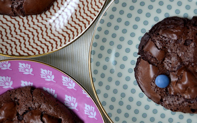 Chocolate Puddle Cookies