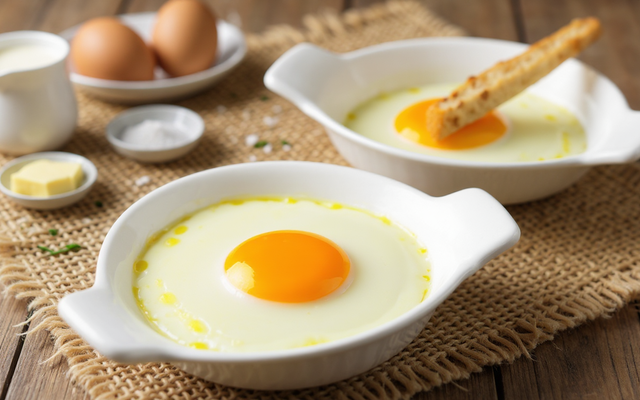 Œufs au plat au four