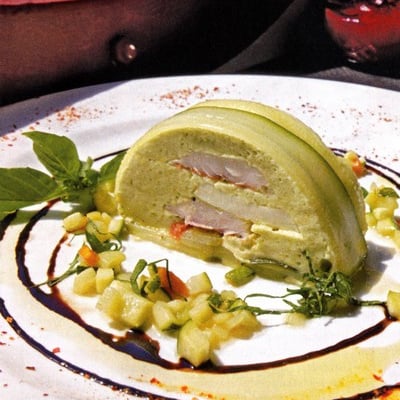 Pressé de rouget au basilic