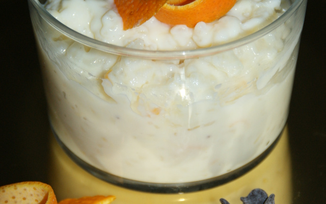 Riz au lait aux zestes d'orange