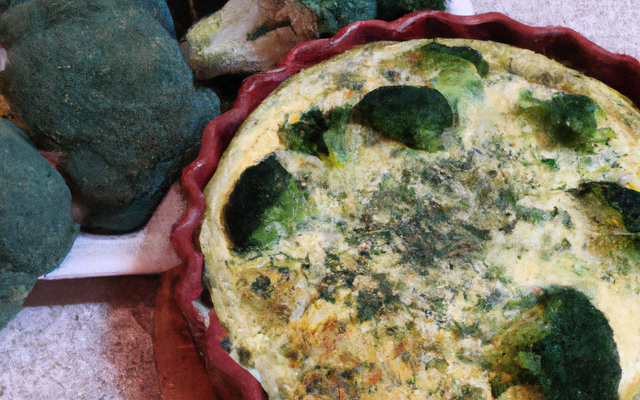 Flan de brocolis et comté