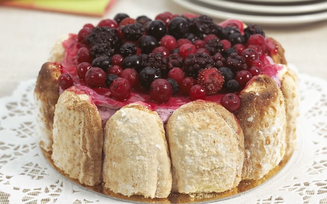 Charlotte aux fruits rouges maison fromage blanc et mascarpone