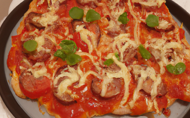 Pizza maison sucrée salée