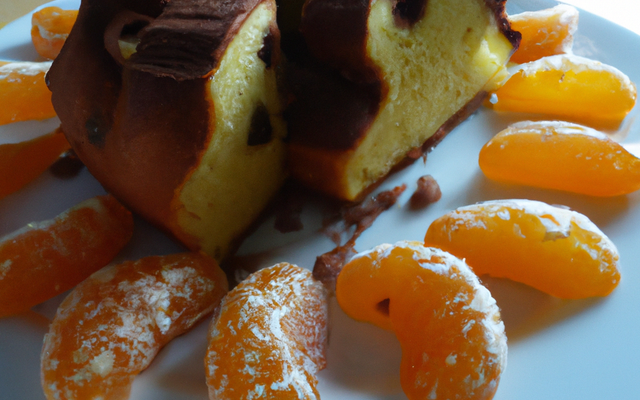 Charlotte aux clémentines et aux copeaux de chocolat