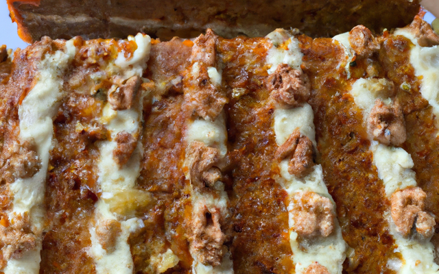 Cake aux carottes, feta et noix