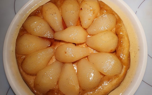 Tarte caramelisée aux poires
