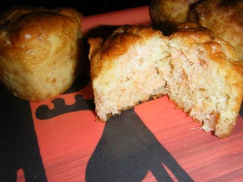 Muffins saumon fumé et parmesan