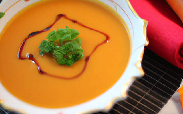 Velouté de carotte-gingembre thaï