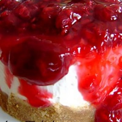Cheesecake aux framboises sans cuisson