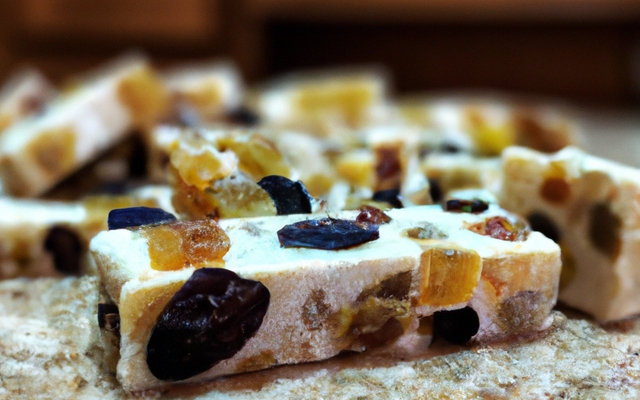 Chinois au nougat et raisins secs !