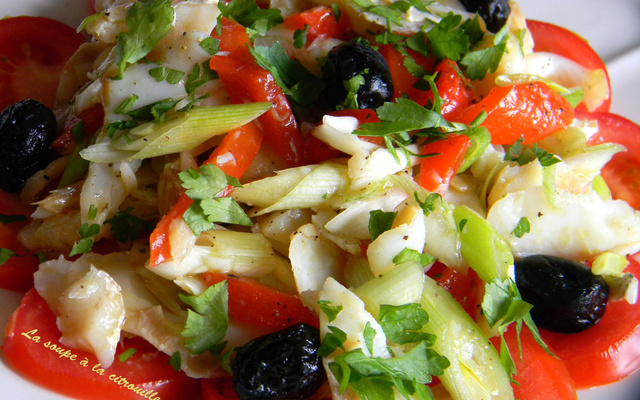 Esqueixada - Salade catalane à la morue