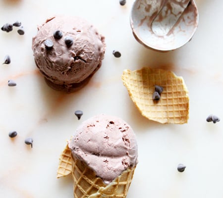 Glace au chocolat (sans sorbetière)