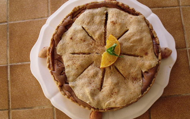 Tarte aux pommes maison à la frangipane