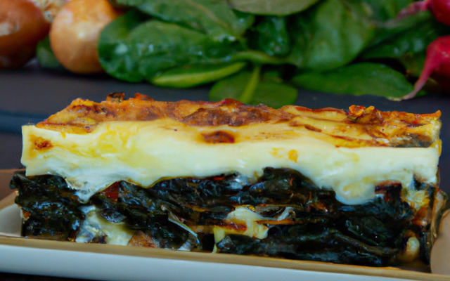 Lasagne chèvre - épinards