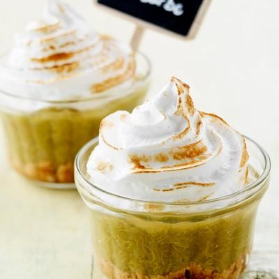 Rhubarbe meringuée maison