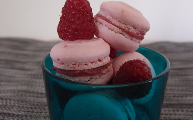 Macarons à la framboise maison