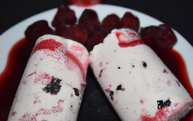 Glace poivrons et framboises