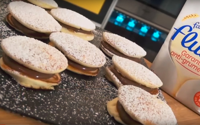 Macarons en pancakes