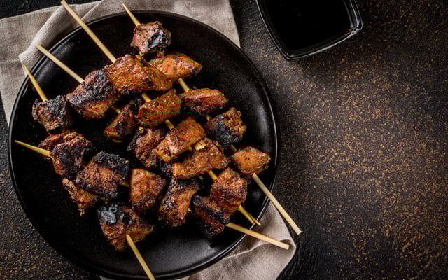 Brochettes de bœuf au barbecue